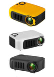 A2000 MINI Projector Home Cinema Theater Portable 3D LED Video Projectors Game Laser Beamer 4K 1080P Via HD Port Smart TV BOX