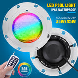 450LED IP68 Waterproof AC12V-24V Outdoor RGB UnderWater Light Pond Led Piscina Luz Spotlight 45W RGB Led Swimming Pool Light