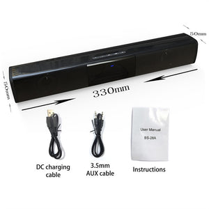 TV Car Sound Bar Wired and Wireless Bluetooth-compatible Home Surround SoundBar for PC Theater TV Computer Speaker