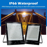 LED Flood Light AC220V 50W 100W 150W 200W Black Shell IP66 Waterproof LED Spotlight Garden Street Gate Wall Floodlights
