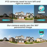 4K 8MP Dual lens Wifi IP Camera Outdoor 180° Ultra Wide View Angle Panoramic Human Detect CCTV Camera Video Surveillance