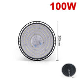 200W High Bay Light UFO 10000LM 13000LM 220V 16000LM IP65 Waterproof Warehouse Garage Light Super Bright Commercial  Lighting