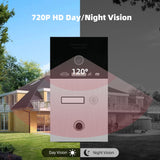 Jeatone Wireless Video Intercom For Home 7&quot; Touch Screen Intercom In Private House Monitor 720P Doorbell Camera With Fingerprint