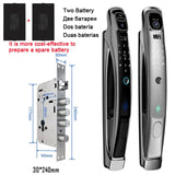 Wifi Tuya APP Face Recognition Smart Door Lock With Camera Video Call Voice Intercom Digital Door Lock Automatic Door Lock