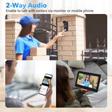 Wifi Video Intercom Tuya 1080P Wireless Doorbell Intercom Electronic Doorman Camera 7 Inch Touch Screen Monitor Video Door Phone