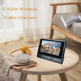 7 Inch Wireless Video Intercom in Private House Punch-Free Interphone Doorbell Video Entry Phone Intercoms for the Apartment