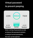 Fingerprint Door Lock For Glass Wooden Metal Door No Limited Smart Home WeChat APP Control Sliding Door Smart Keypad Gate Opener