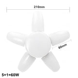 E27 LED Bulb Fan Blade Timing Lamp 220V 110V 60W Foldable Led Light Bulb Lampada For Home Ceiling Light With Remote Controller