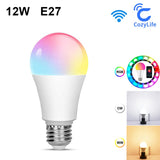 AVATTO 12W WiFi Smart Light Bulb,E27 Wireless LED Lamp RGB Dimmable Timer Function Color Bulb Works With Alexa/Google Home/Cozy