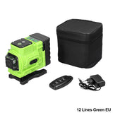 4D/3D 16/12 Lines Laser Level 360 Self-leveling Function Leveling Tool Omnidirectional Ground Wall Sticker Home Improvement Tool