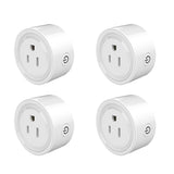 4Pcs 10A US WiFi TUYA Smart Plug Socket Remote Control Home Appliances Smart Living Works With Alexa Google Home