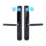 Double sides Euro 85mm mortise Waterproof Fingerprint tuya wifi card Pincode Smart digtial Door Lock for Aluminum/Sliding Door