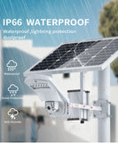 5MP 4G SIM Card Security Floodlight IP Camera Wireless 1080P Outdoor PTZ CCTV Surveillance Cam 40W 20A Battery Solar Panel CamHi