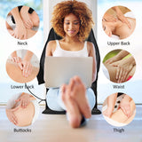 Vibrating Heating Back Waist Massager for Car Chair Office Lumbar Neck Pain Relief Vibration Cushion Shoulder Back Massage Mat