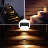 Solar Deck Lights 32 Pack Outdoor Step Lights Waterproof Led Solar Lights for Railing Stairs Step Fence Yard Patio and Pathway