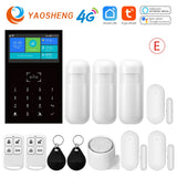 4G Wireless Burglar Alarm System PG109 Smart Home Security System Support Alexa&amp;Google Home Door Windows Motion Sensor Alarm