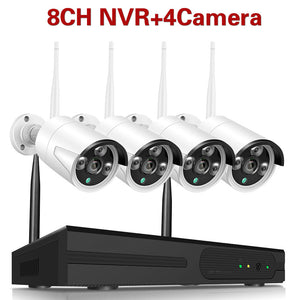 5MP Wireless Camera System 8CH Wifi NVR Kit Outdoor Waterproof IP Security Camera Set 4CH CCTV Video Surveillance Kit