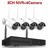 5MP Wireless Camera System 8CH Wifi NVR Kit Outdoor Waterproof IP Security Camera Set 4CH CCTV Video Surveillance Kit