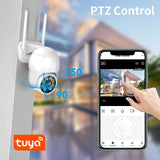 YAOSHENG Outdoor Tuya WiFi 5MP 3MP 2MP PTZ IP Camera AI Human Detection Audio 1080P Wireless Security Wifi Camera