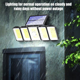 5 Heads 300 LED Solar Lights Outdoor Motion Sensor Waterproof Wide-angle Illumination Foco Solar LED Garden Street Wall Lamp