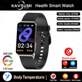2023New Non-invasive Blood Glucose ECG Smart Watch Heart Rate 24-hour Automatic Health Monitoring Fitness Bracelet For Men Women