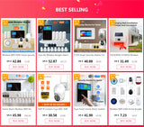 4G Wireless Burglar Alarm System PG109 Smart Home Security System Support Alexa&amp;Google Home Door Windows Motion Sensor Alarm