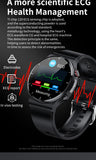 2023 ECG Smart Watch Men Laser Treatment Body Temperature Heart Rate Blood Pressure Monitor IP68 Waterproof Smartwatch For Women