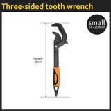 Onnfang 6-60mm Universal Wrench Multi-function Wrench Tool Home Repair Key Hand tool Adjustable Purpose Universal Pipe Wrench