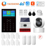 4G Wireless Burglar Alarm System PG109 Smart Home Security System Support Alexa&amp;Google Home Door Windows Motion Sensor Alarm