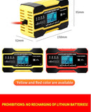 12V / 24V Car Battery Charger Full Automatic Intelligent Fast Charging Pulse Repair Charger for AGM GEL WET Lead Acid