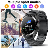 New Smart Watchsmart Mens 8G Memory Local Music Player 454*454 AMOLED Screen Bluetooth Call Sports Man Smartwatch For Samsung Huawei