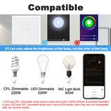 Wifi Smart Dimmer Light Switch LED Brightness Adjustment Control Wall Touch Switch Tuya Smart Life Voice for Alexa Google Siri
