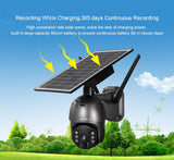 4MP Wifi Solar Camera Outdoor 360° View Pan Tilt Spotlight Battery Powered 4G Security System Camera 2Way Voice Intercom PTZ Cam