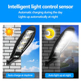 10000W Upgraded 168LED Solar Street Light Outdoor Waterproof LED for Garden Wall Adjustable Angle Solar Lamp Built-in 10000mAH