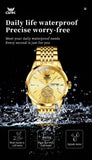 Original Quartz Men Watch Waterproof Luminous Dual Calendar Stainless Steel Wristwatch Luxury Watches