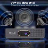 S5 HD 4K Real 3D DLP Projector with Zoom, Auto Keystone,Android 9.0 WiFi LED Smart Portable Proyector Bluetooth Airplay