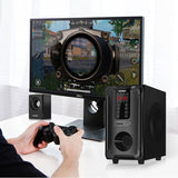 5.1 Channel Bluetooth Speaker Wooden Multimedia Home Theater Super Subwoofer Wooden Home Audio Computer Speakers Set Sound Box