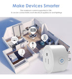 4Pcs 10A US WiFi TUYA Smart Plug Socket Remote Control Home Appliances Smart Living Works With Alexa Google Home