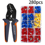 WOZOBUY Crimping Pliers Set Wire Crimper Crimping Tools Ratcheting SN-02C Insulation Terminals Electrical Clamp Min Tools