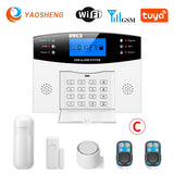 Smart Home GSM Security Alarms For Home WIFI Wireless Home Alarm For Garage Residential House Security Alarms Support Alexa