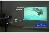 MINI Projector Portable A30 Upgrade 3D LED Home Theater Cinema Gamer Beamer 1080P 4K Video Via HD Port Laser Smart TV