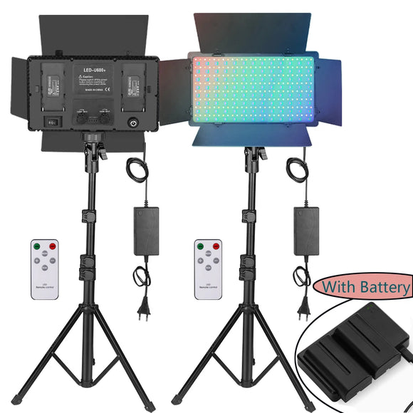 RGB Photo Light LED Photo Studio Light Camera Phone Video Recroding RGB Panel Lamp LED Vdieo Light for YOUTUBE Tiktok LIVE