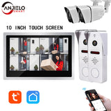 DVR 10 inch Video  Intercoms Tuya 1080P Doorbell  Apartment Access Control System WiFi Video Intercom System Home Quarter screen