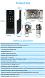 IP65 Waterproof TTLock Fingerprint Smart Door Lock Outdoor Gate Bluetooth Password 13.56MHz IC Card Deadbolt Lock+Mechanical Key