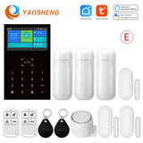Smart Home Alarm System Wireless Home Alarm Support Alexa &amp; Google Home With Temperature Humidity Display Security Alarms