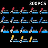 480/300/280PCS Insulated Cable Connector Electrical Wire Crimp Spade Butt Ring Fork Set Ring Lugs Rolled Terminals Assorted Kit