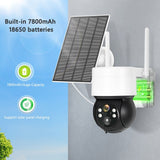 3MP Solar Outdoor WIFI Camera Smart Home Recharge battery PIR Motion Detection Security Camera Video Surveillance Monitor ICSEE