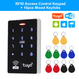 WiFi Door Access Control Keypad IP68 Waterproof RFID Keyboard Controller Reader Touch Door Opener APP Remote Unlock WG26/34