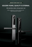 Double sides Euro 85mm mortise Waterproof Fingerprint tuya wifi card Pincode Smart digtial Door Lock for Aluminum/Sliding Door