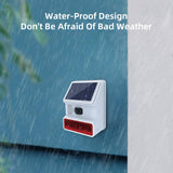 433MHz Wireless light Flash Strobe Outdoor Solar Waterproof Siren -Home Burglar Wifi GSM Home Security Alarm System